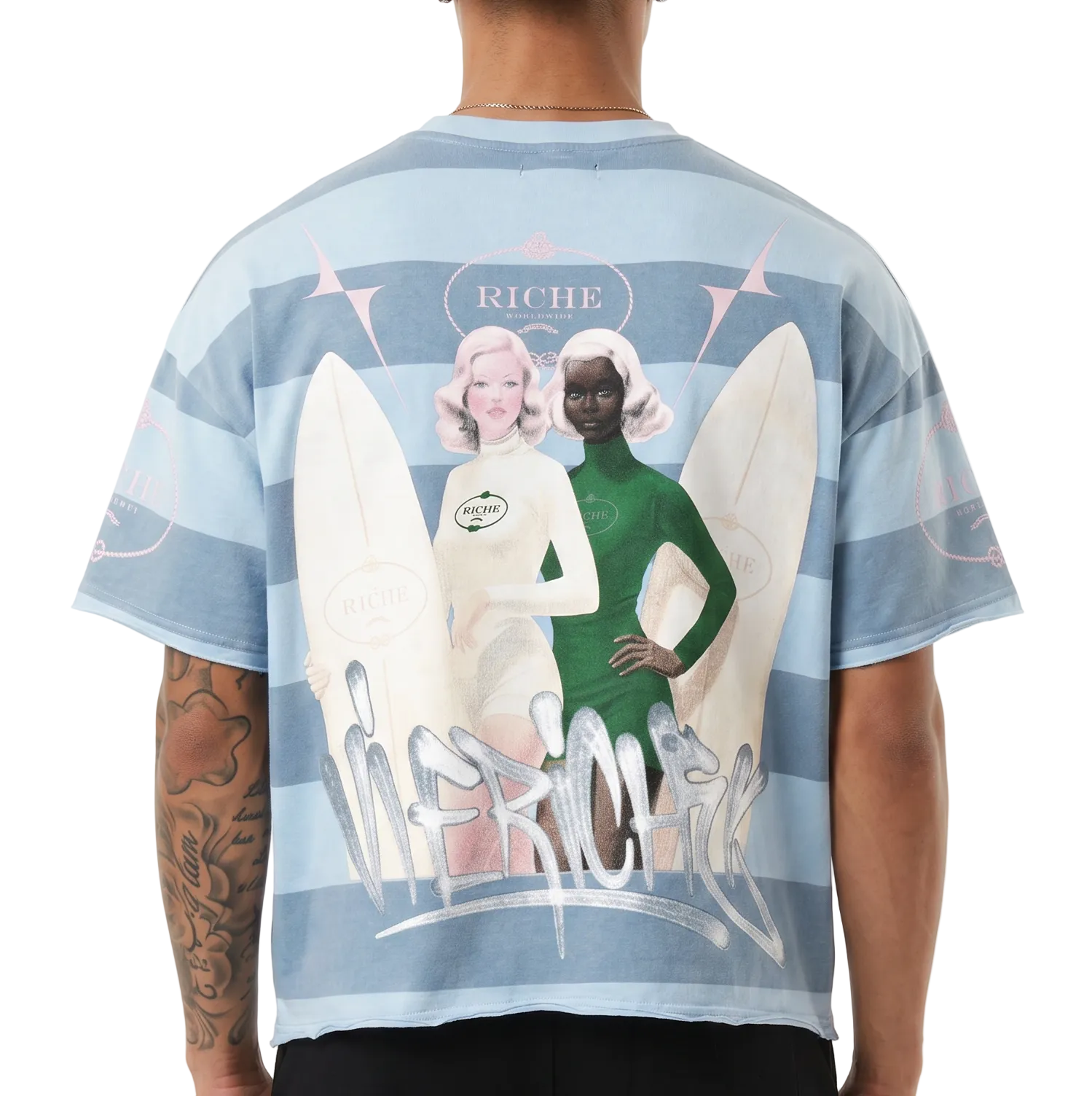 Striped future tee
