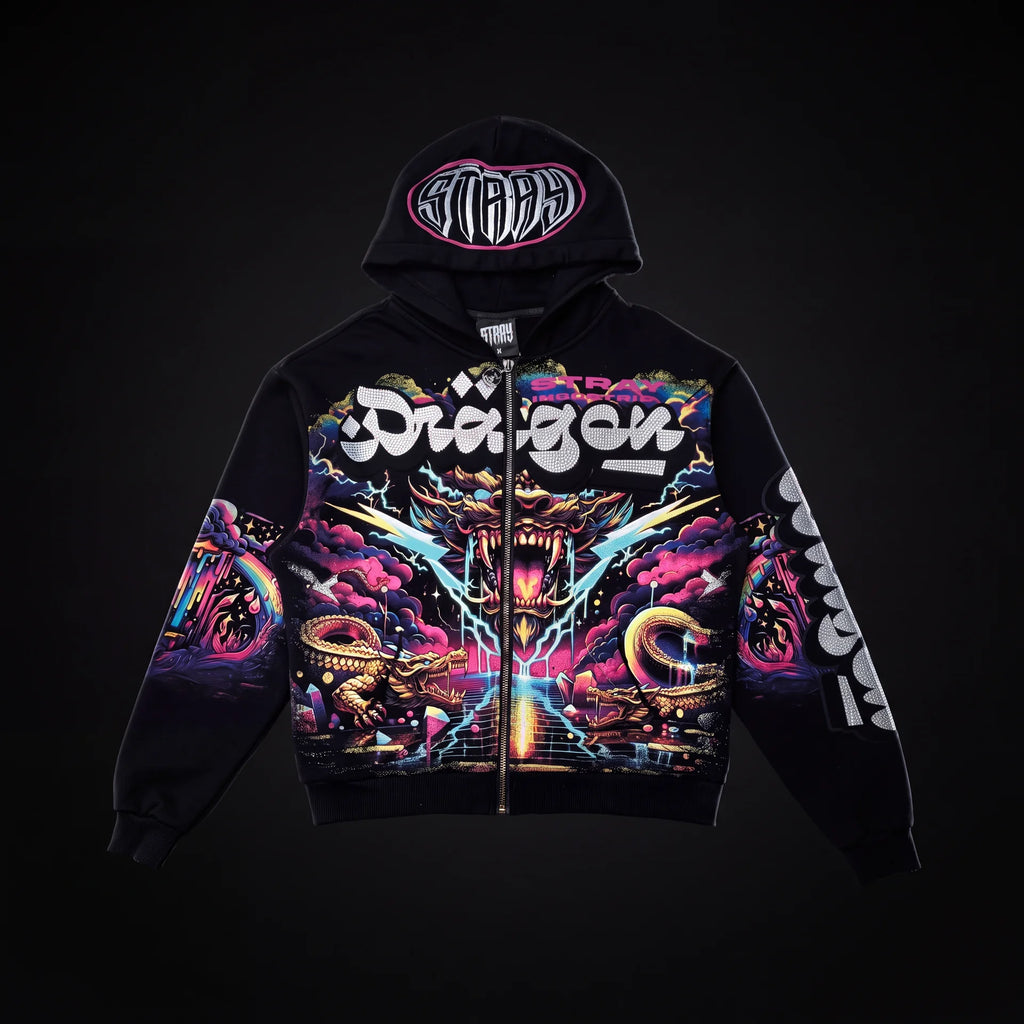 Dragon zipper hoodie