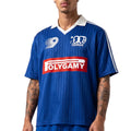 Polygamy striped soccer jersey