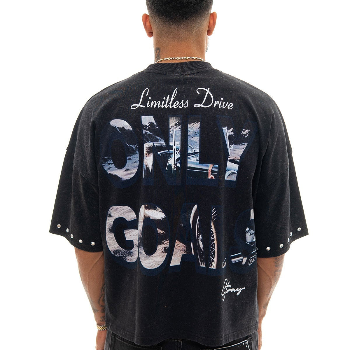 Stray no limits wide & crop fit tee