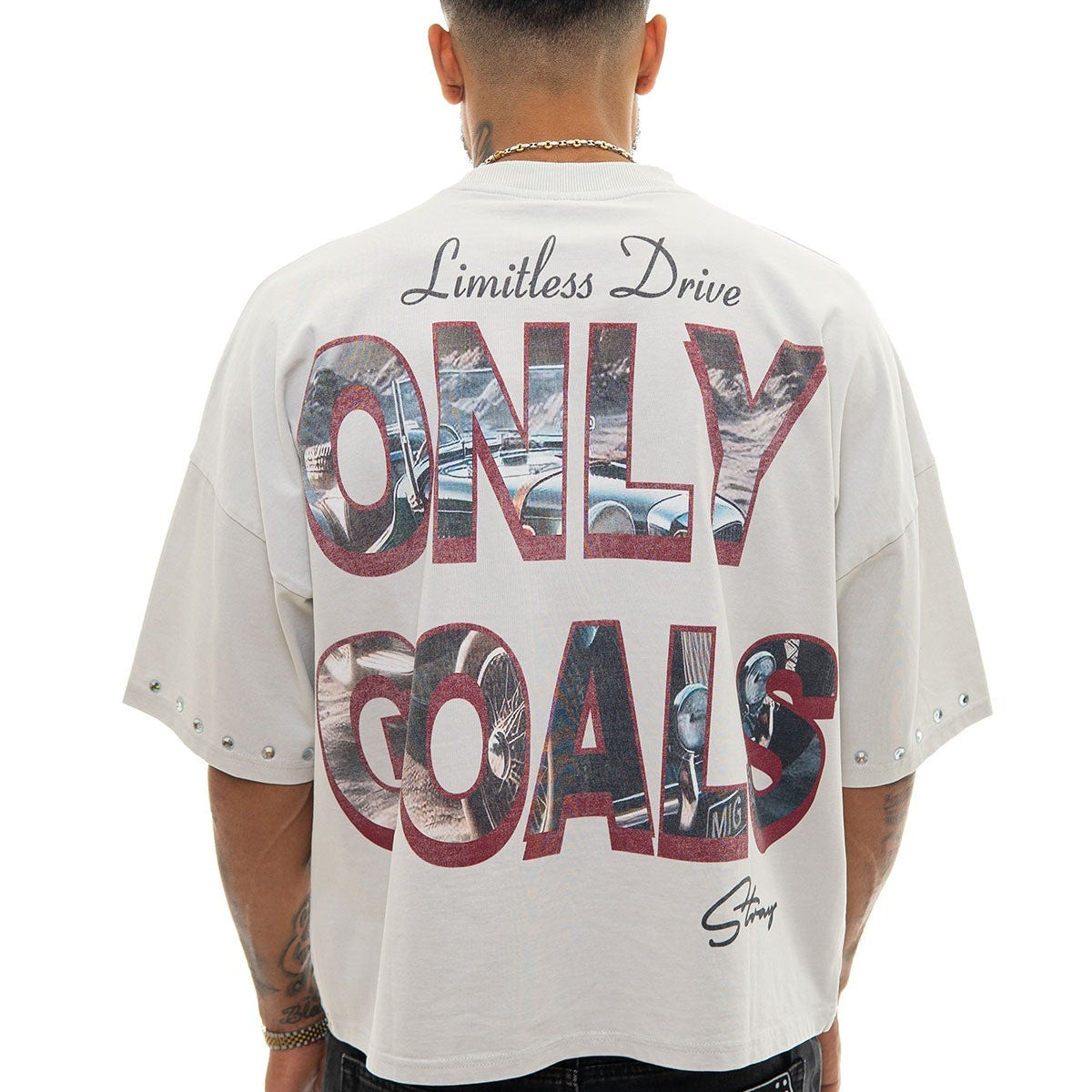 Stray no limits wide & crop fit tee