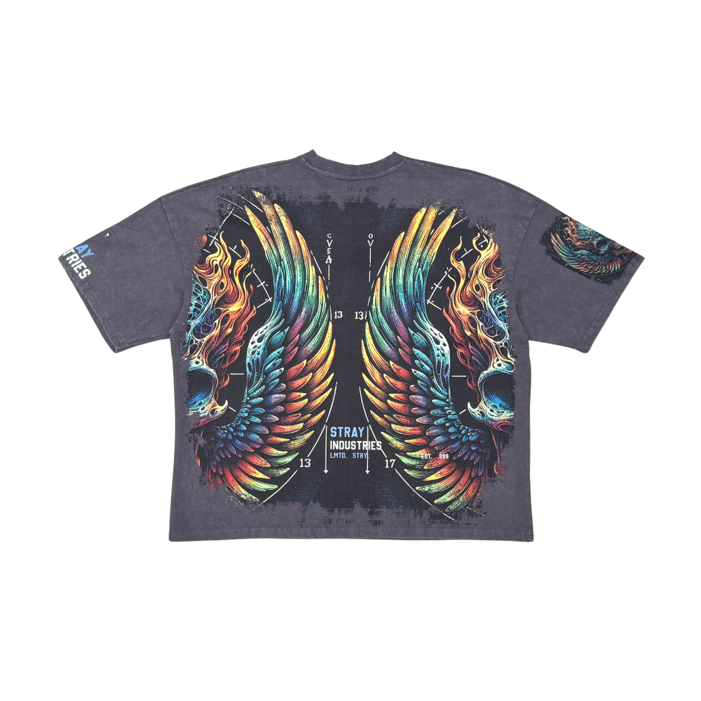Burning skull tshirt