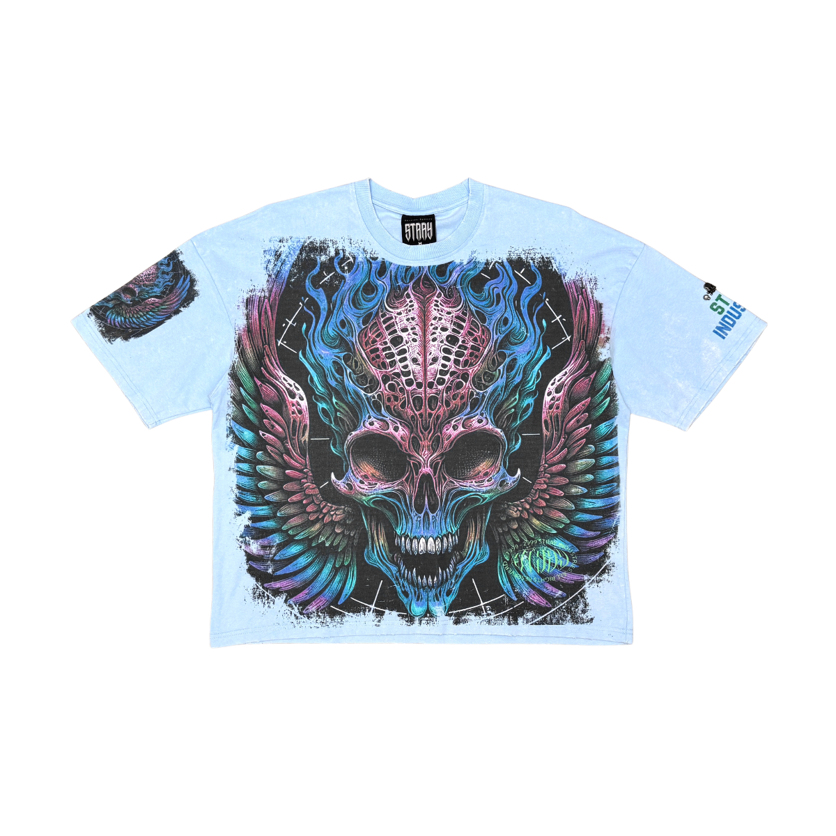 Burning skull tshirt