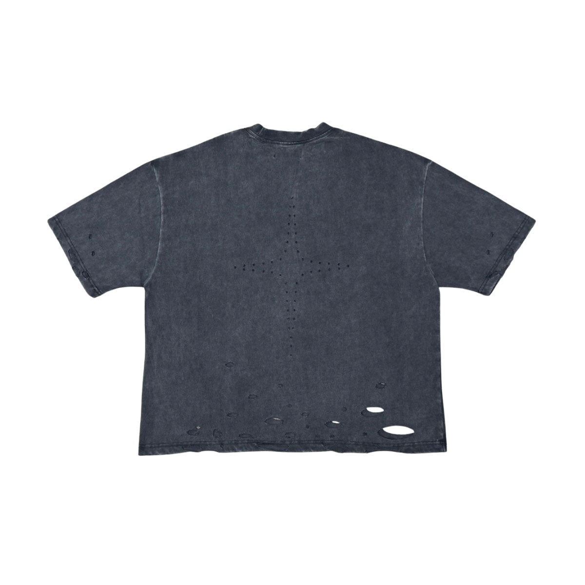 Distressed logo washed tee