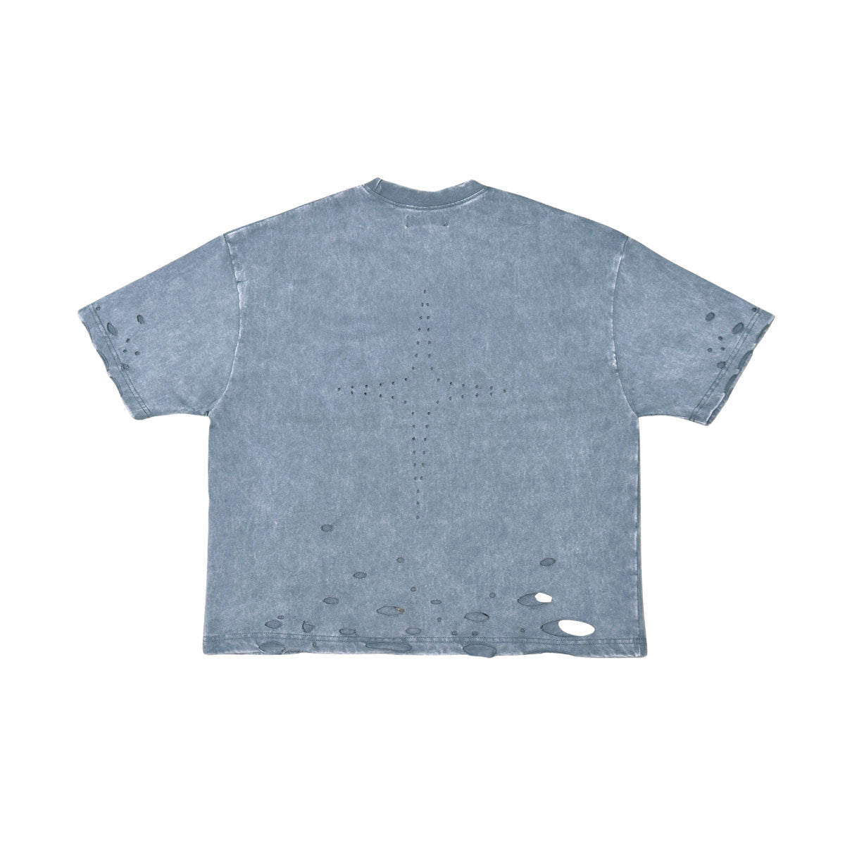 Distressed logo washed tee