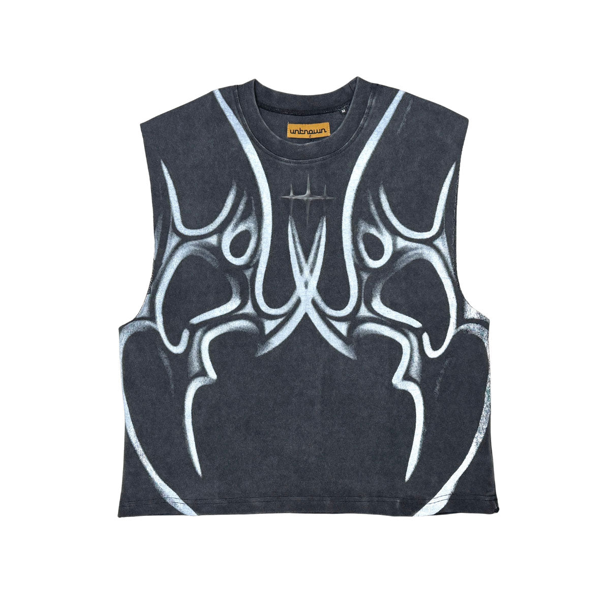 Printed sleeveless tee