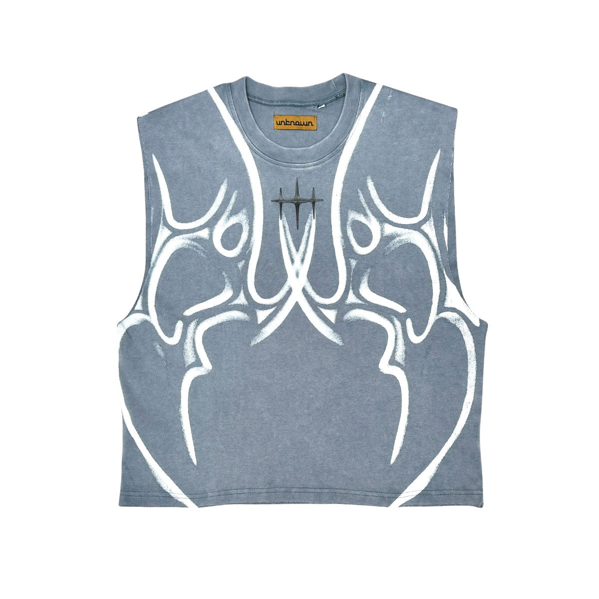Printed sleeveless tee