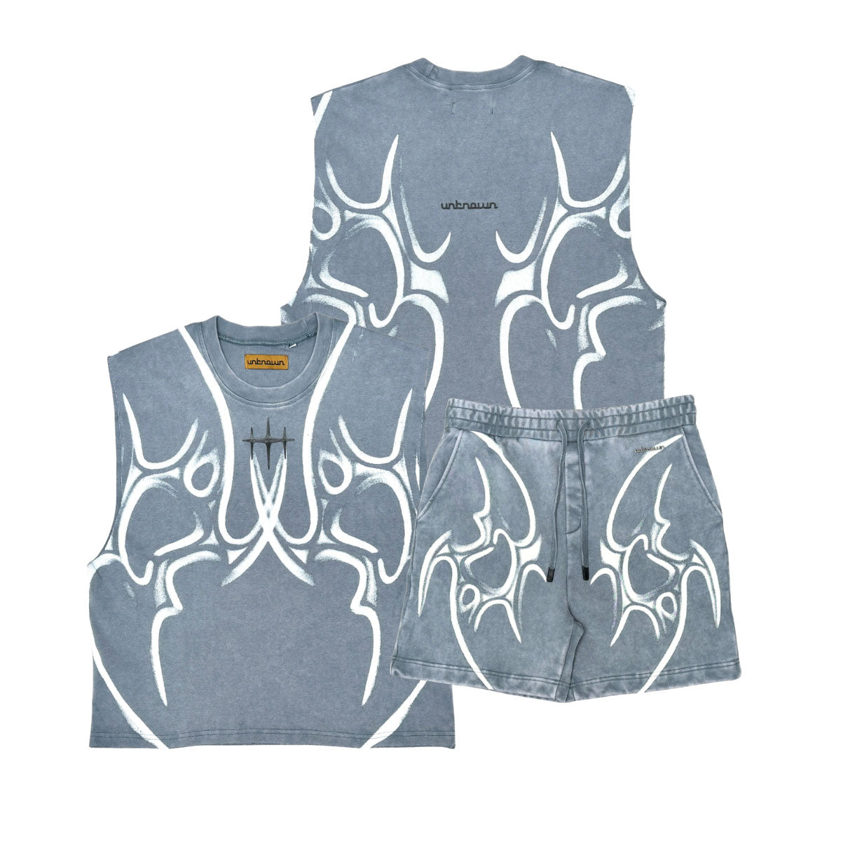 Printed sleeveless tee