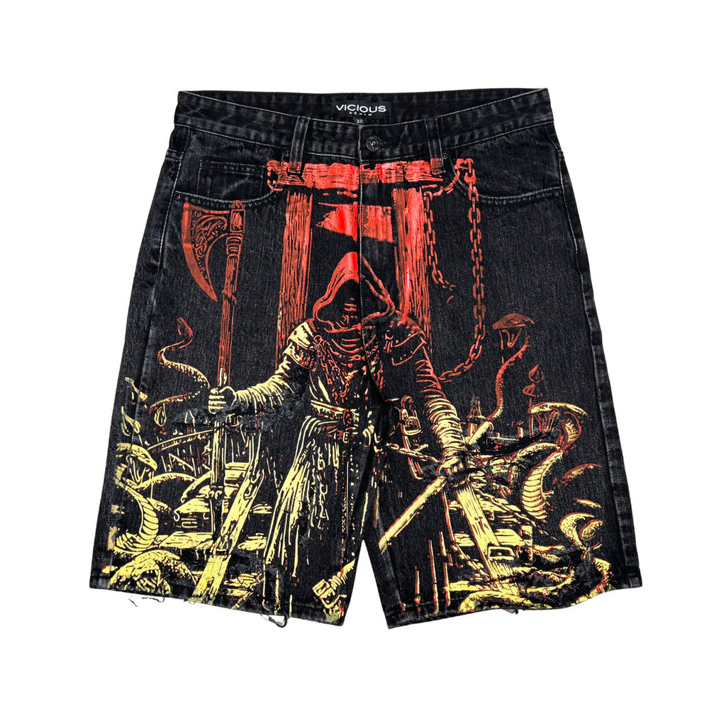 Reaper denim shorts