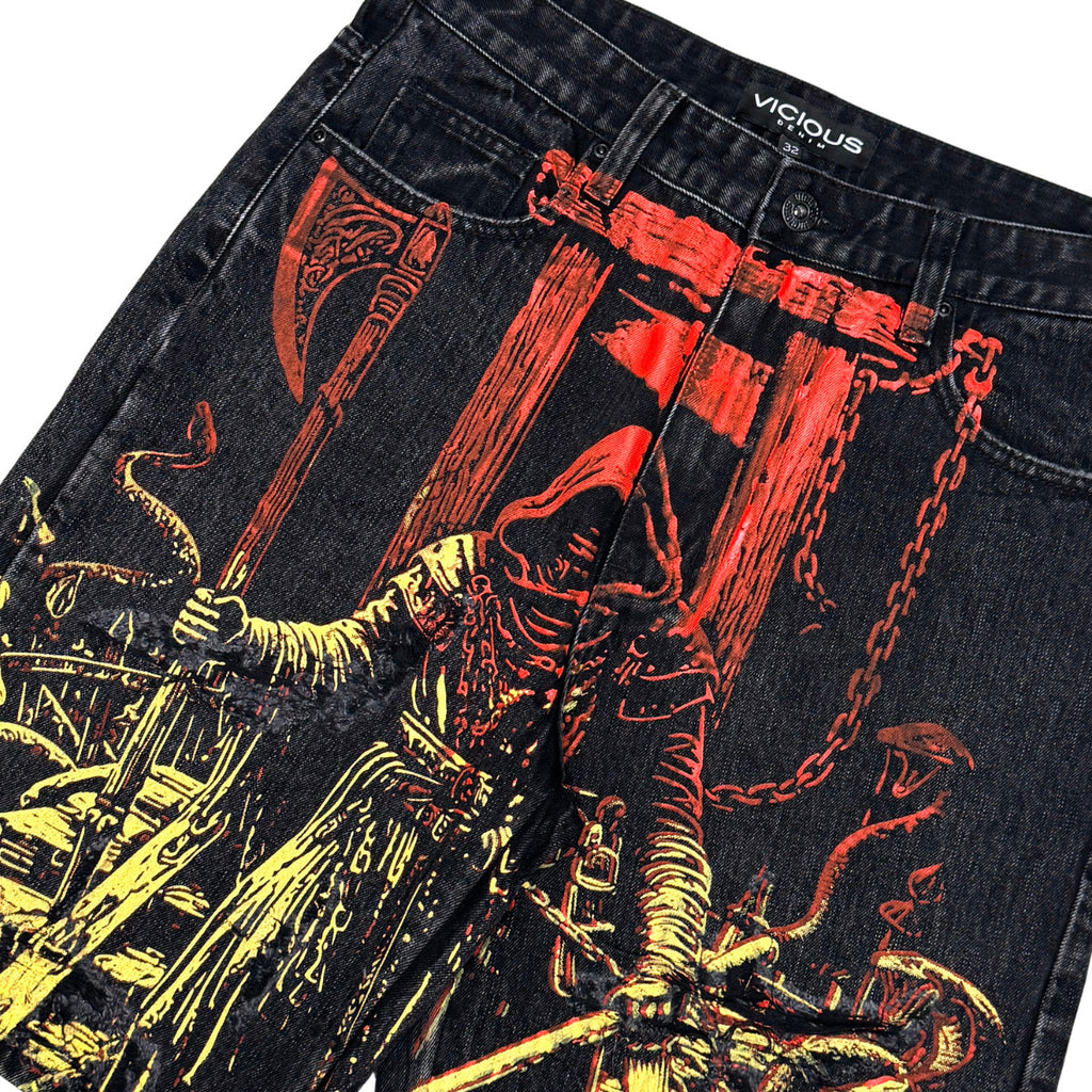 Reaper denim shorts