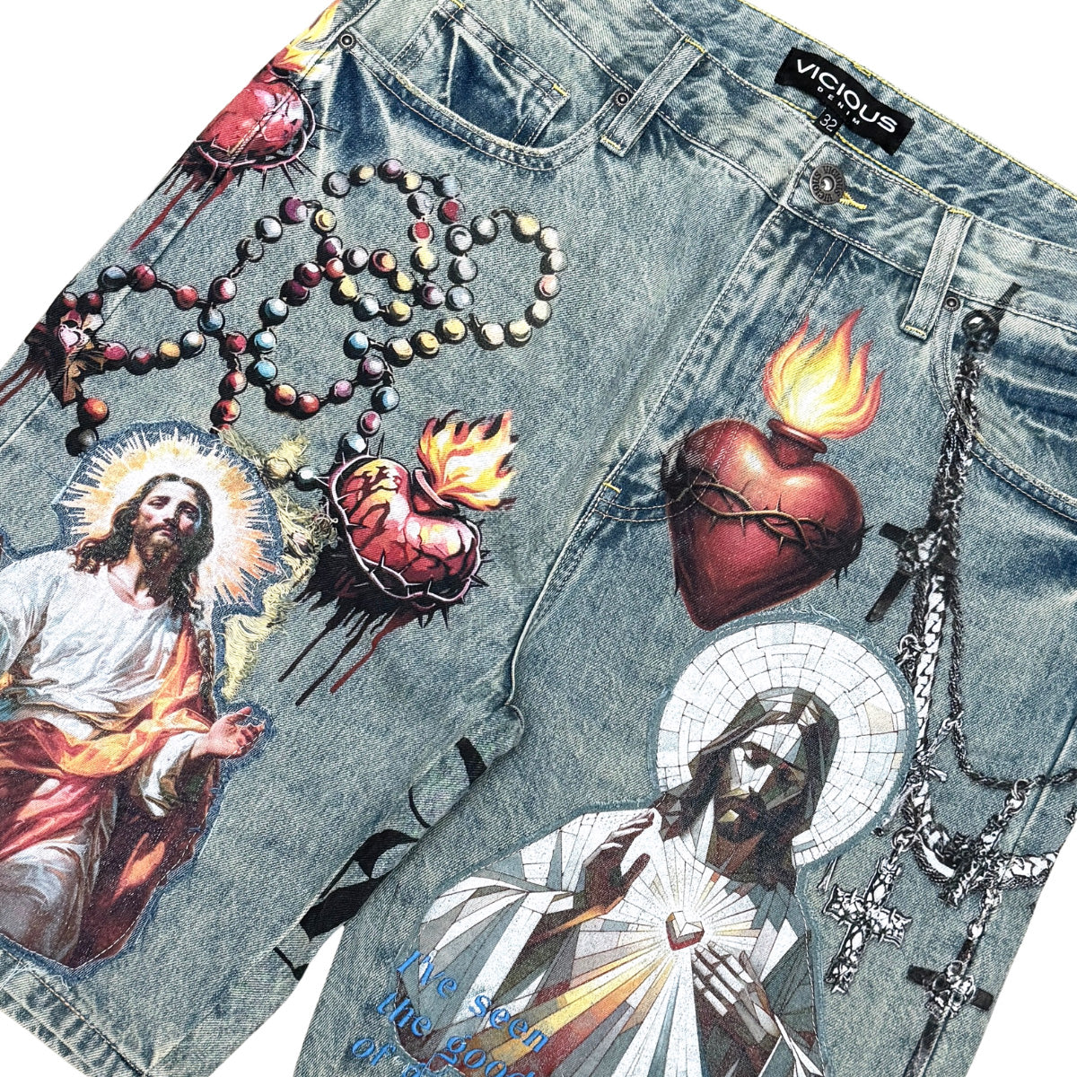 Sacred heart shorts