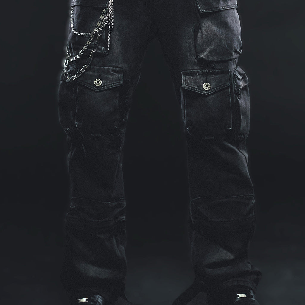 Multi cargo baggy/ loose fit denim