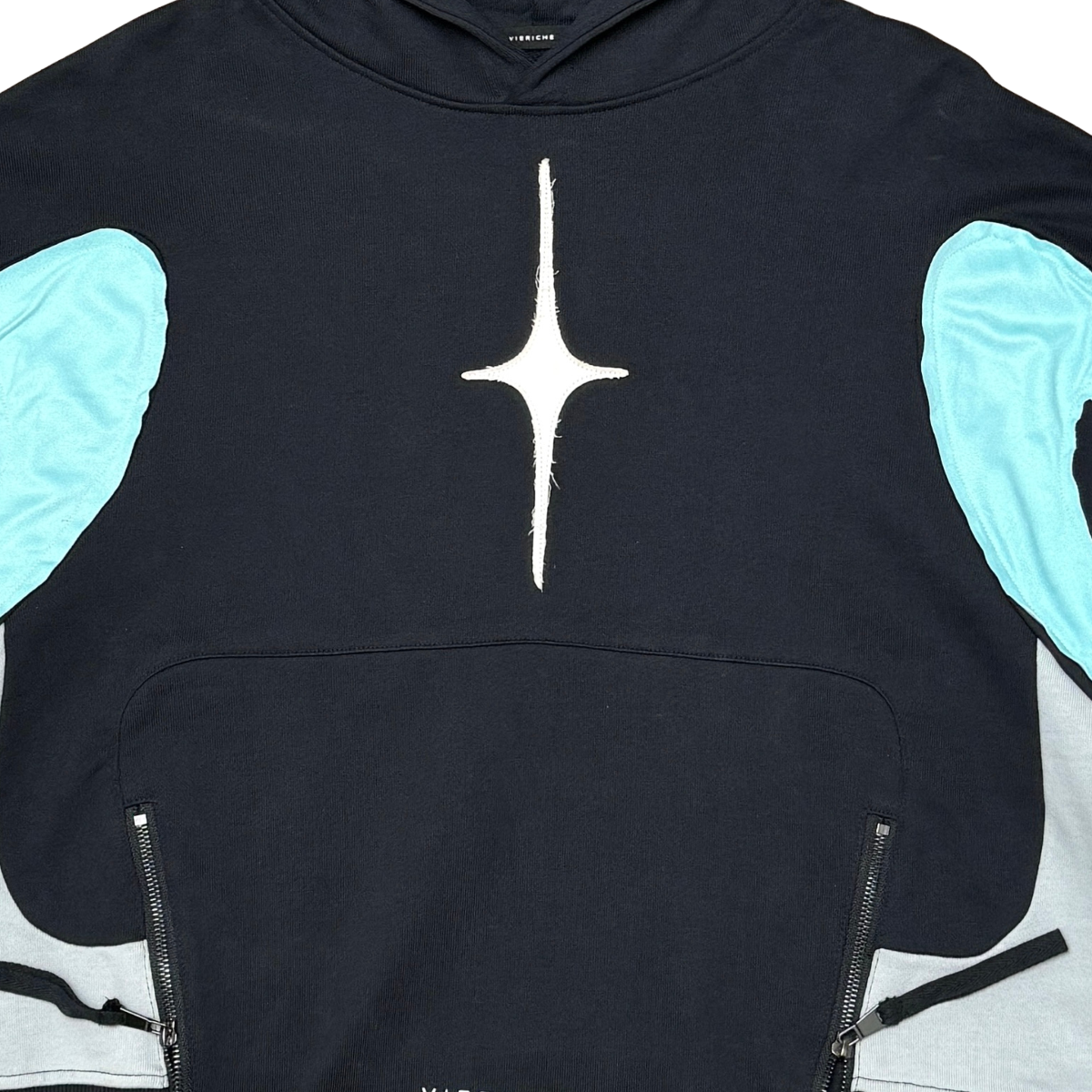 Neopanel cropped hoodie