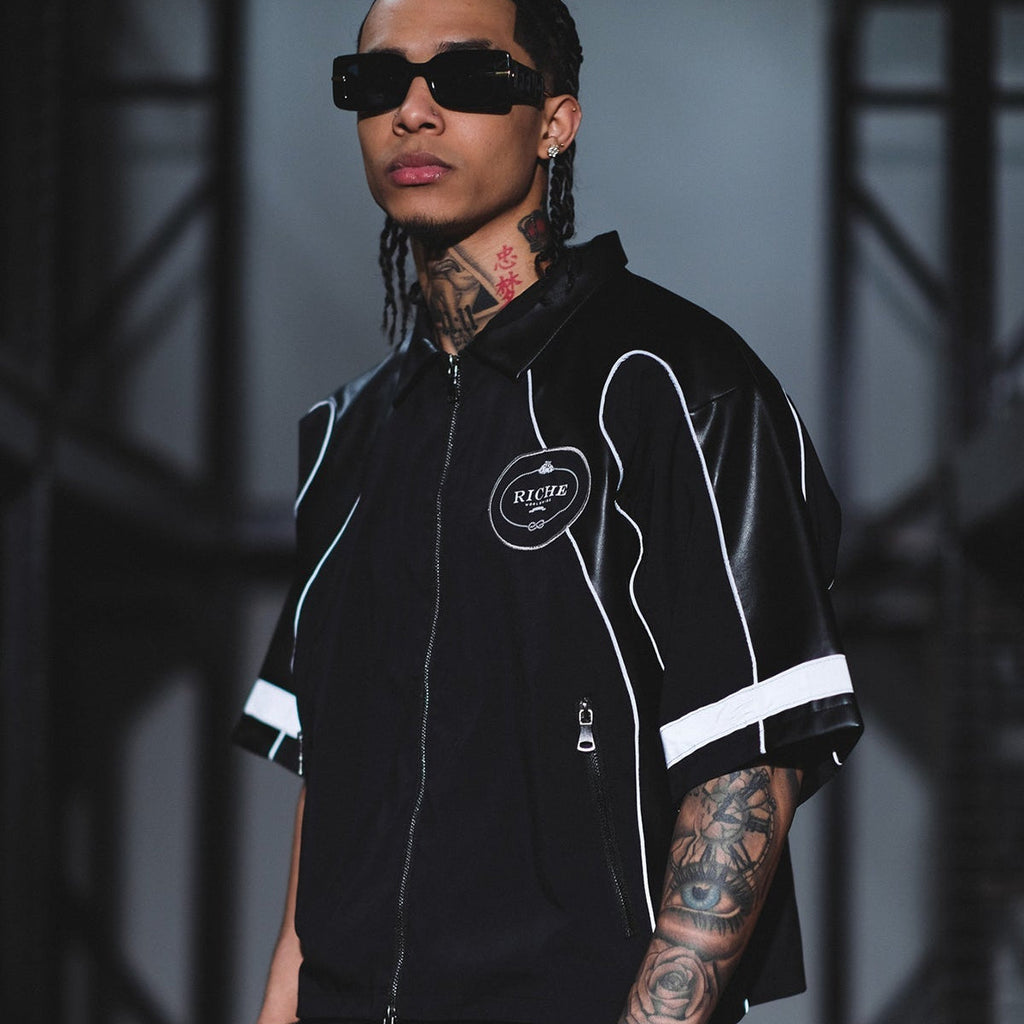 Racer crop jacket