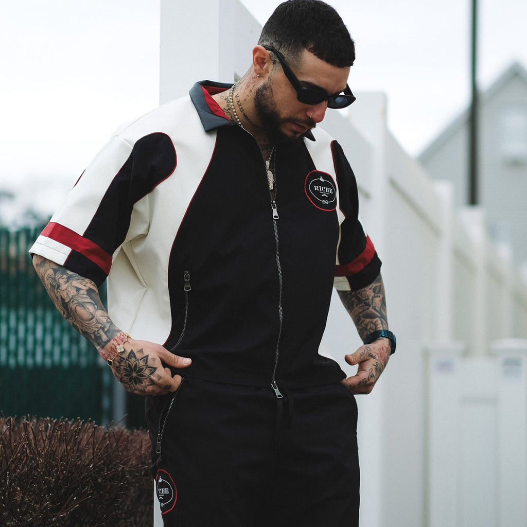 Racer crop jacket