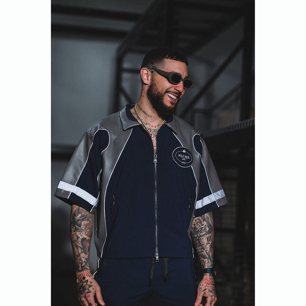 Racer crop jacket