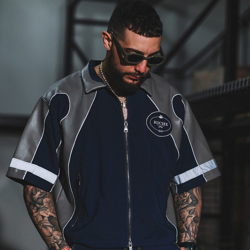 Racer crop jacket