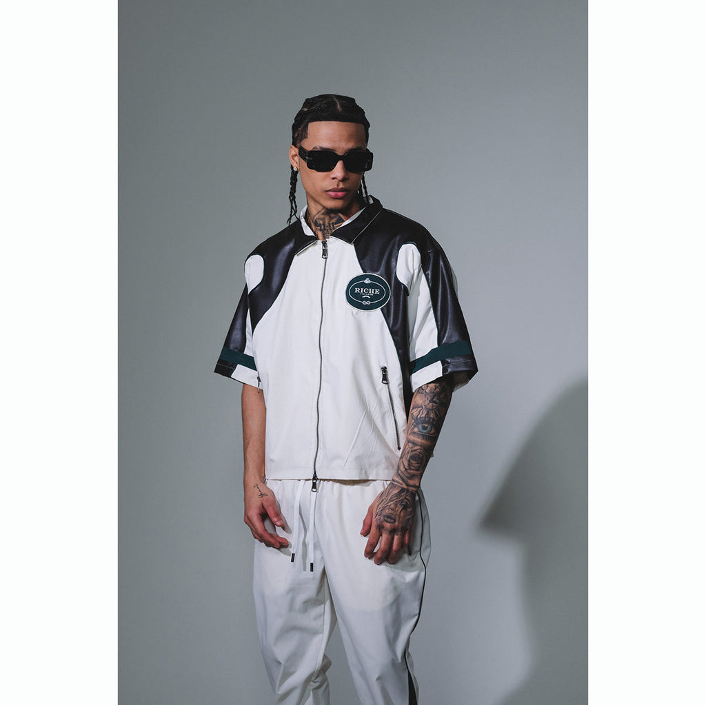 Racer crop jacket