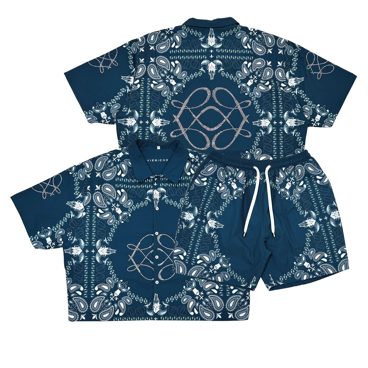 Reversible paisley set