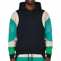 Embossed v hoodie