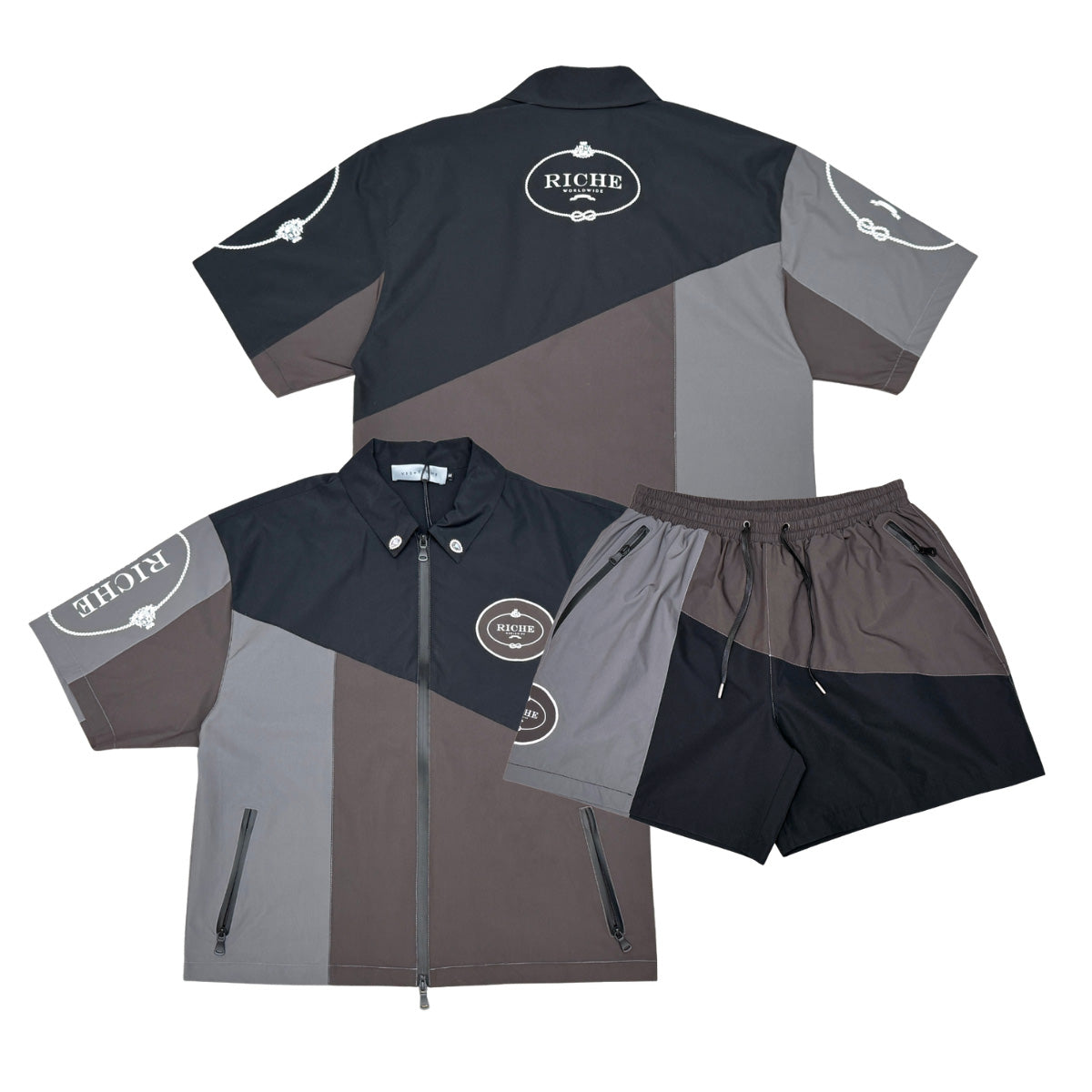 Monoblock jacket short set