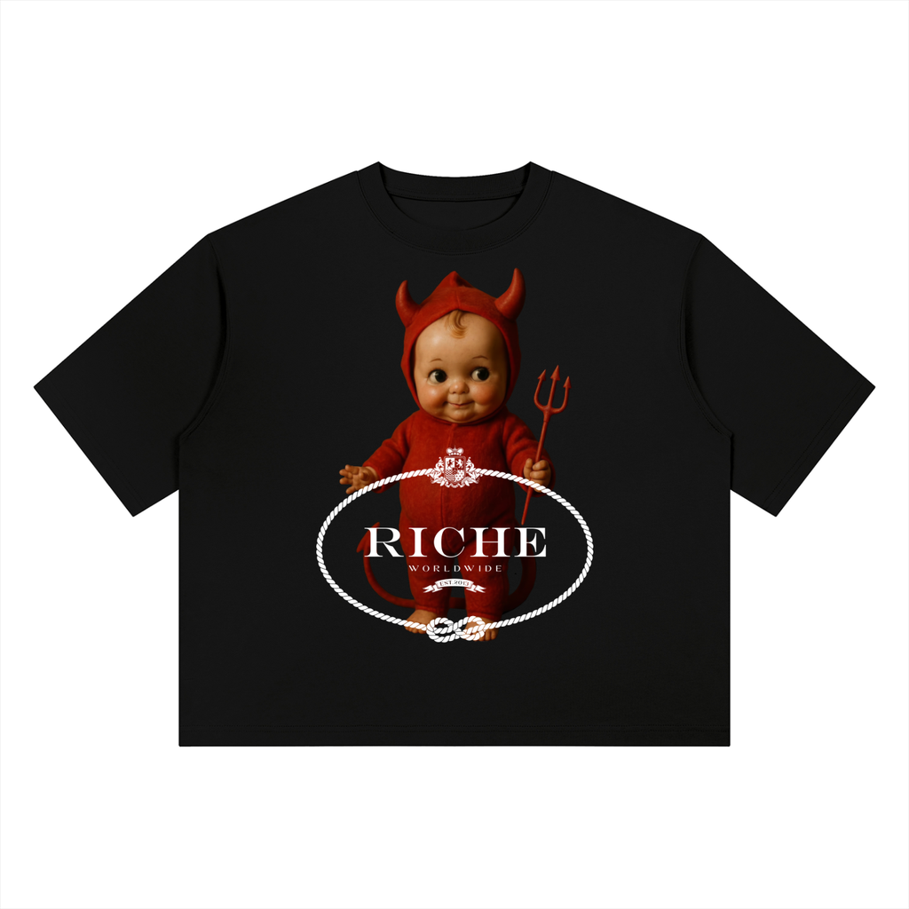 Naughty but nice Heavyweight Boxy T-Shirt