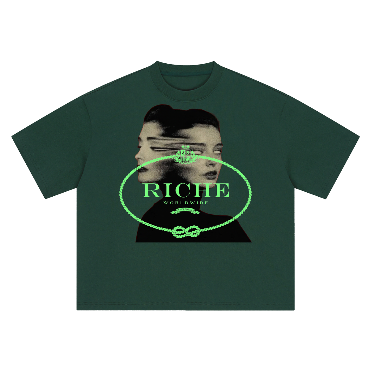2face boxy oversized t-shirt