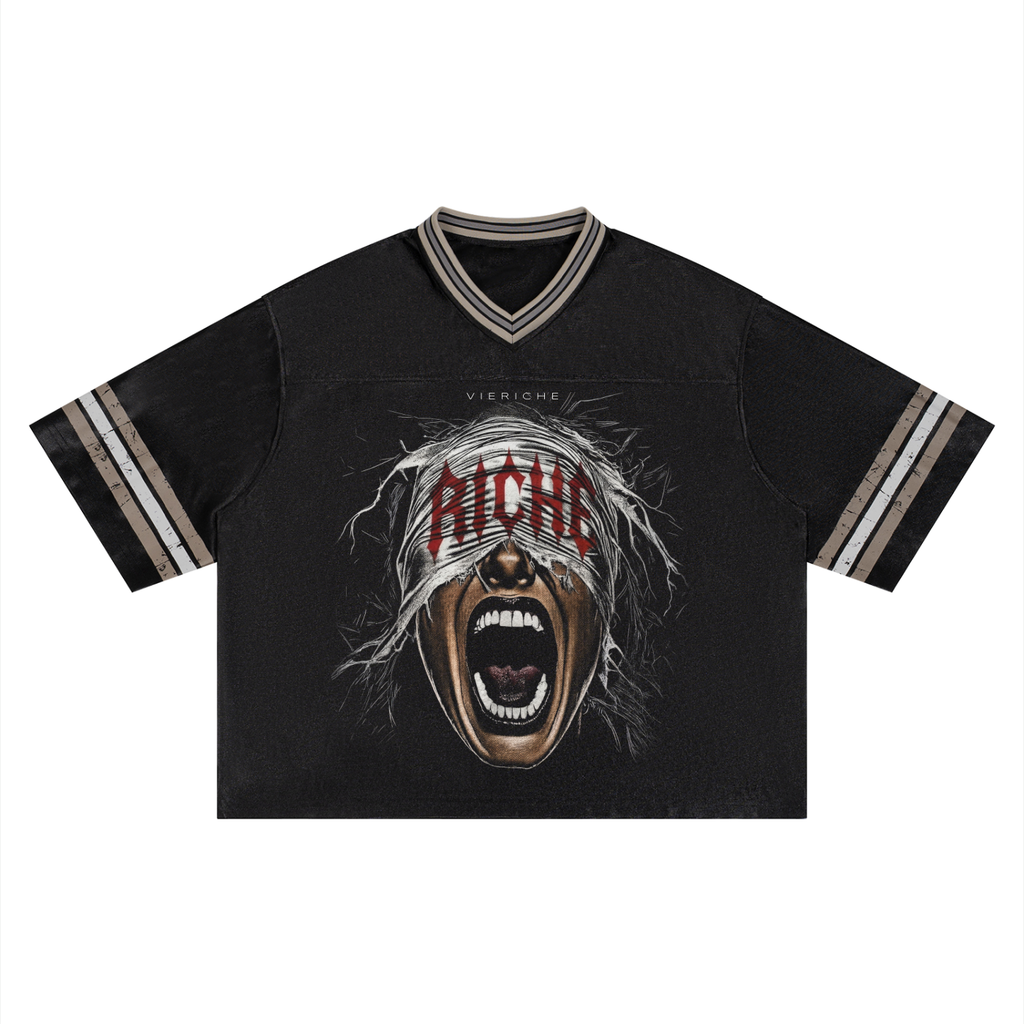 Night Scream Striped Soccer Jersey