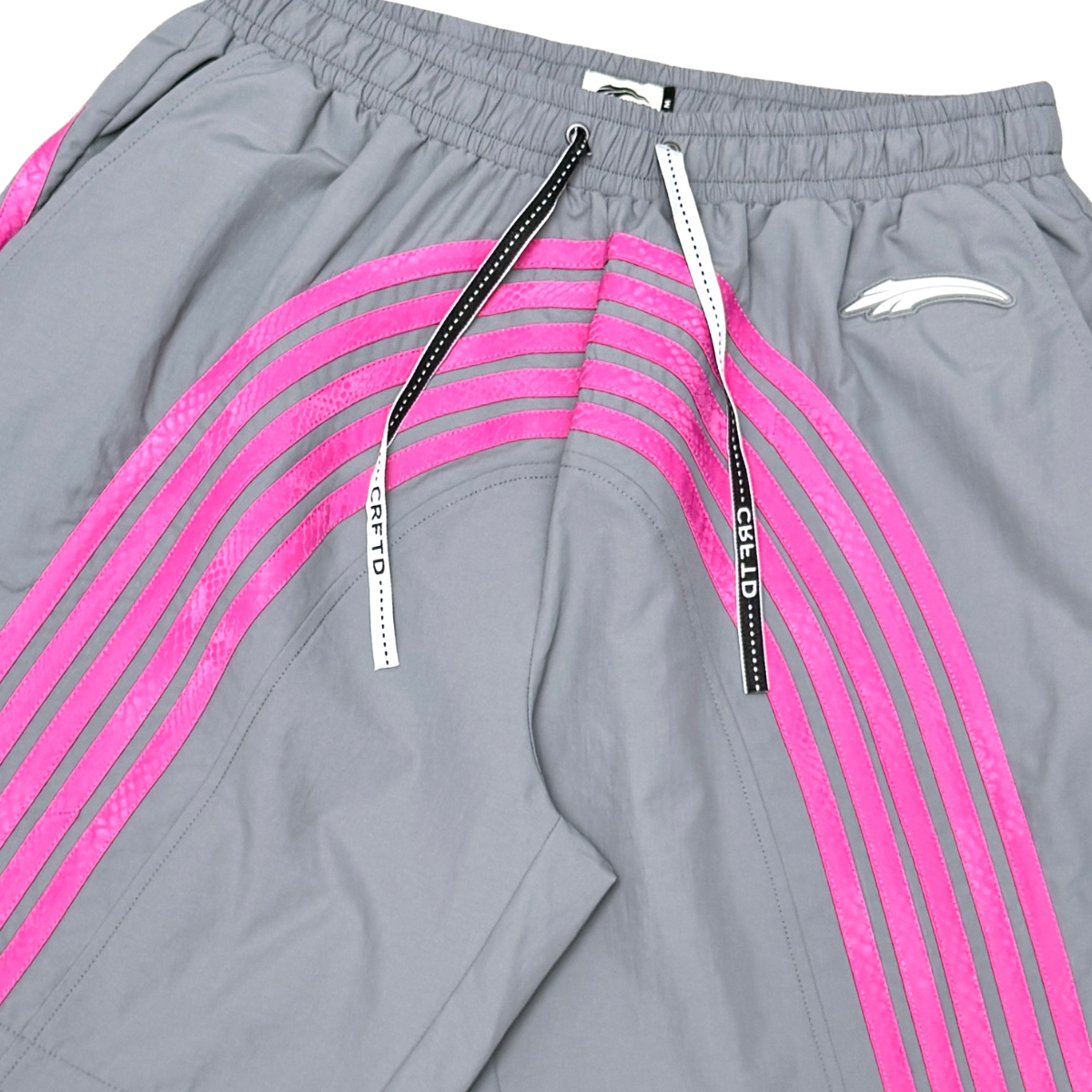 5 stripe nylon short set