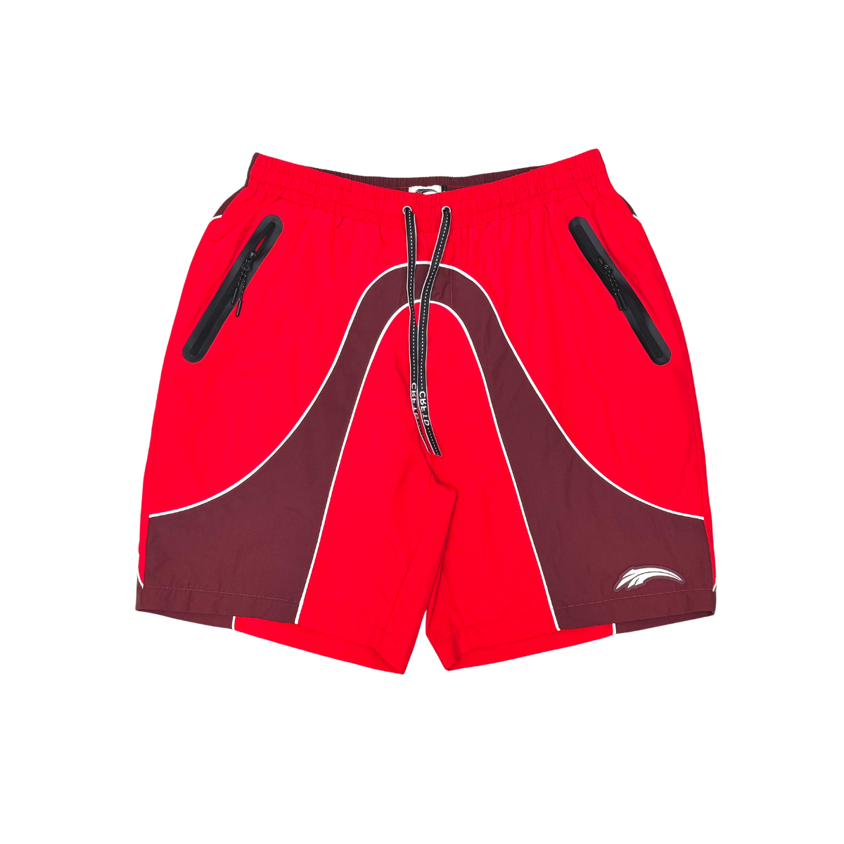 Wave hooded nylon short set
