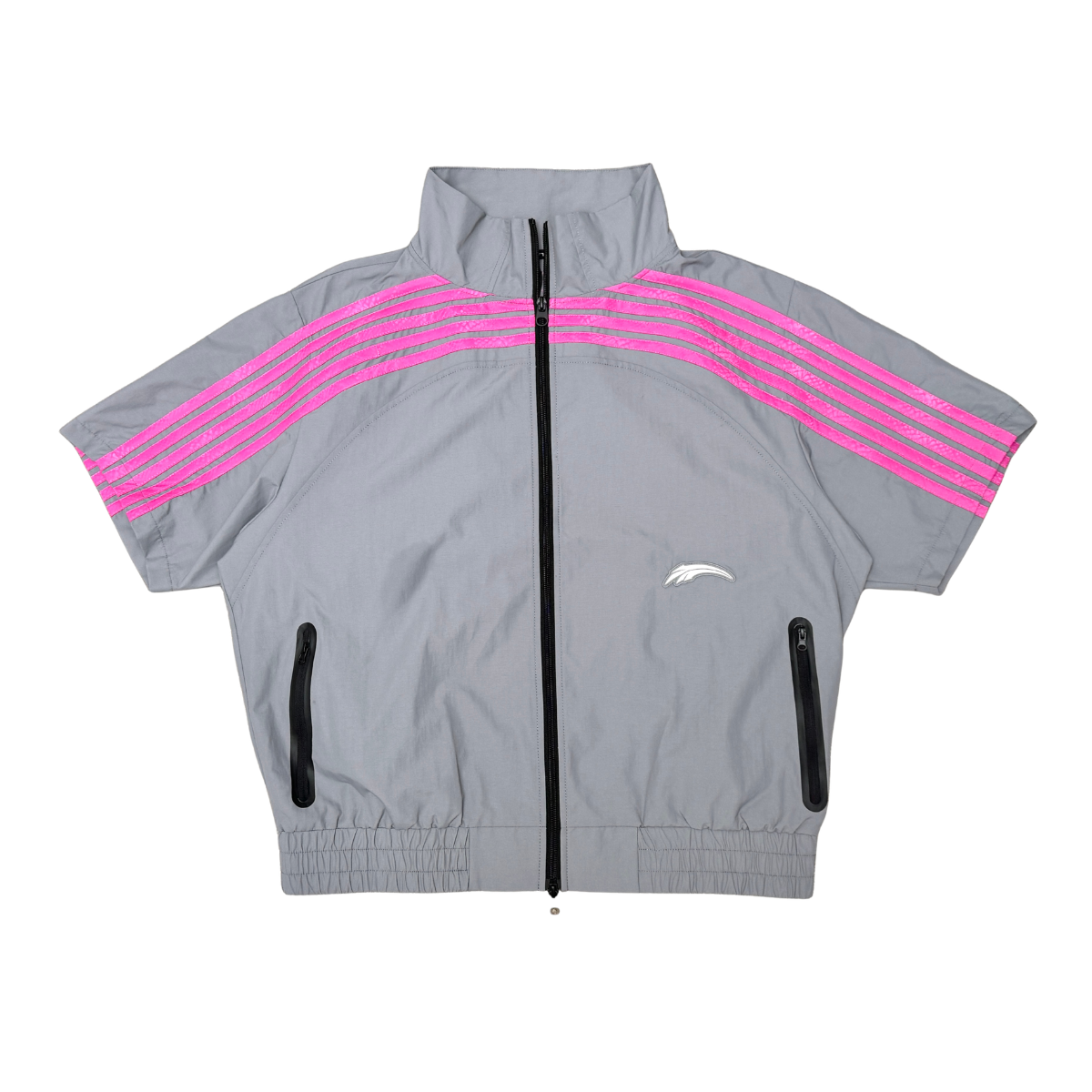 5 stripe nylon short set